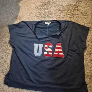 Angels USA Navy Women's Top